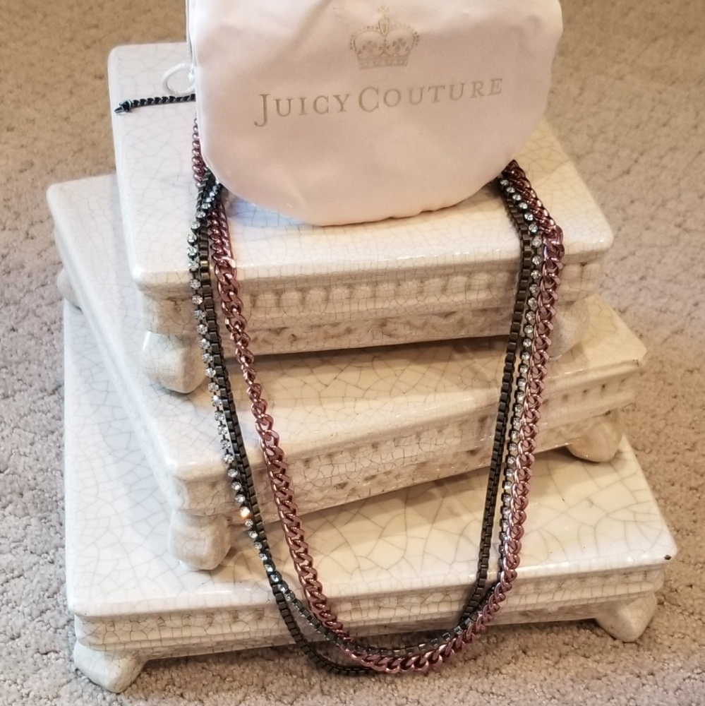 Juicy Couture 3 Strand Long Necklace